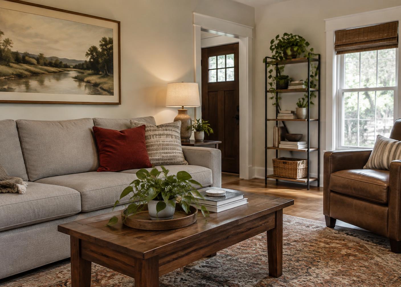 Comfortable furnished shared living room